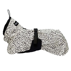 Paikka Visibility Refleks Glow Regnjakke til Hunden Black & White